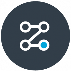 implementation science icon - white lines following a path on gray background