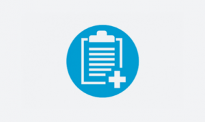 icon depicting a medical checklist/clipboard