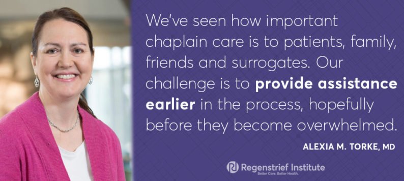Photo of Dr. Alexia Torke with quote from article