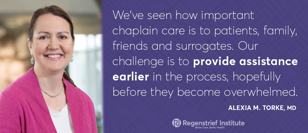 Regenstrief, IU Health Study Helps Chaplains Provide Proactive Care to Families in Crises