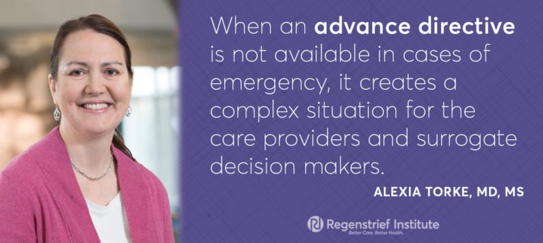 Dr. Alexia Torke photo and quote from article