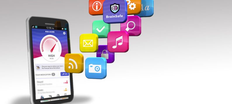 BrainSafe app shown in use on a smart phone