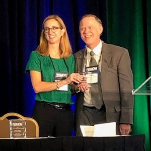 Dr. Stephen Downs receiving the John M. Eisenberg Award for Practical Application of Medical Decision Making Research