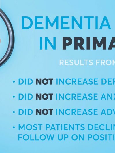 First randomized clinical trial found no harms from dementia screening in primary care