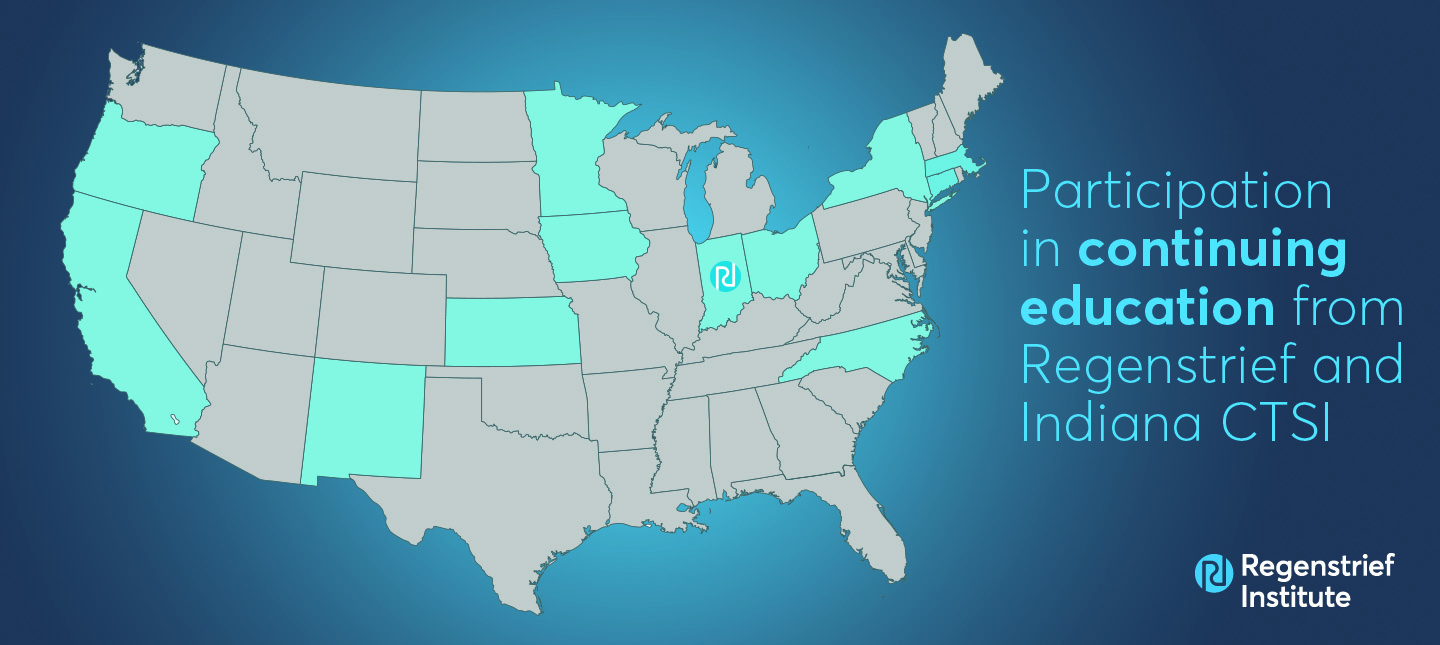 Map of participants in continuing education