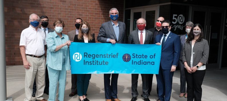 Regenstrief leaders and Gov. Holcomb gather for announcement of Regenstrief Institute Recognition Week