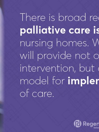 Effort to develop model to provide palliative care in nursing homes receives funding