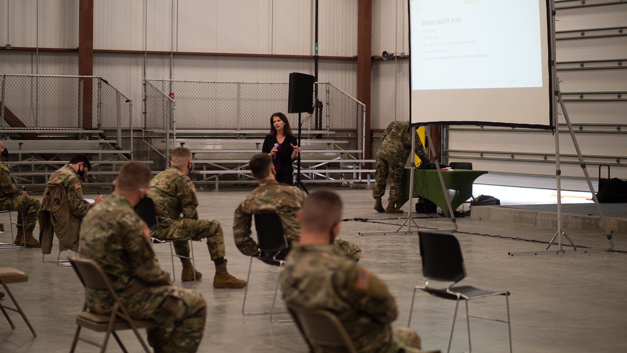 Dr. Unroe trains National Guard to work in nursing homes