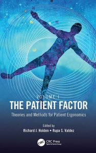 The Patient Factor Volume 1 cover with shape of person on blue background