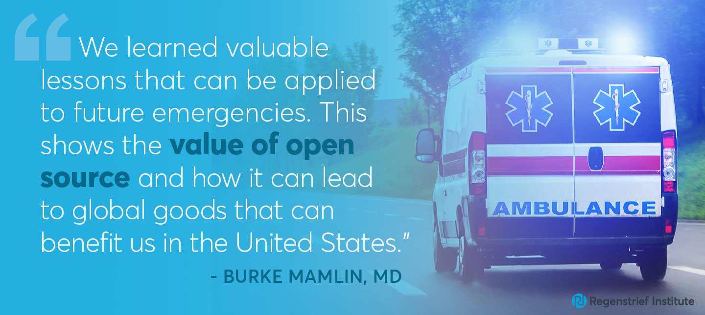 Burke Mamlin on creating emergency EMR from OpenMRS: We learned valuable lessons from this experience that can be applied to future emergencies.This shows the value of open source and how it can lead to global goods that can benefit us in the United States.