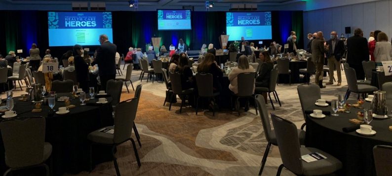 Indianapolis Business Journal breakfast for Health Care Heroes.