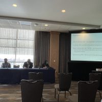 Dr. Shaun Grannis at panel at AMIA 2021
