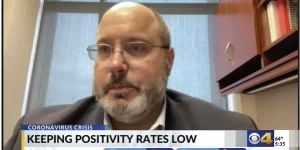 Regenstrief Vice President for Data and Analytics Shaun Grannis, M.D., M.S., spoke about Indiana counties’ positivity rates and contributing factors.