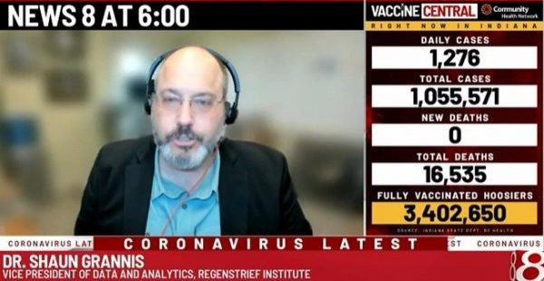 Regenstrief Vice President for Data and Analytics Shaun Grannis, M.D., M.S., broke down recent research on natural immunity and COVID-19 vaccines.