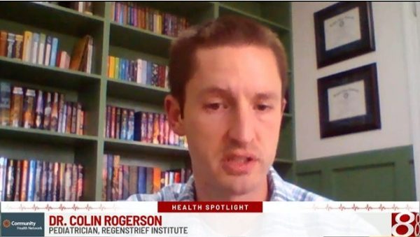 Regenstrief Research Scientist Colin Rogerson, M.D., explained the symptoms of COVID-induced multisystem inflammatory syndrome in children.