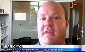 Regenstrief Director of Public Health Informatics Brian Dixon, PhD, MPA, broke down the data on breakthrough COVID-19 cases in Indiana.