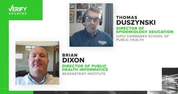 Regenstrief Director of Public Health Informatics Brian Dixon, PhD, MPA, explained that the COVID-19 vaccine does not always protect people from infection, but it is highly effective at preventing severe symptoms.