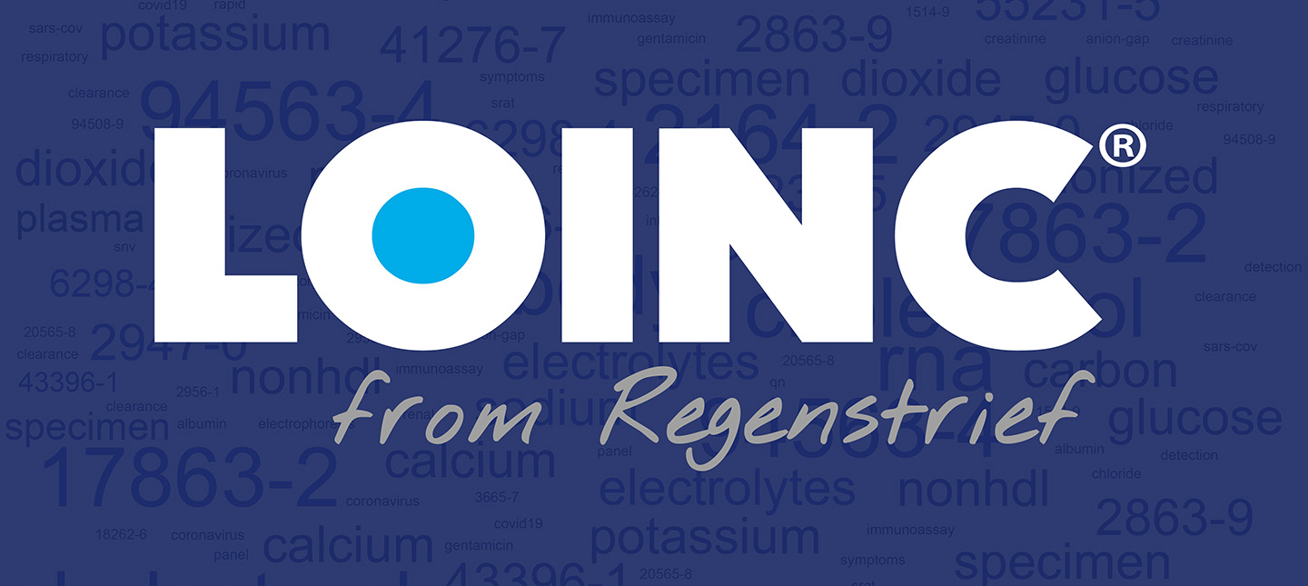 word cloud graphic of LOINC terminology
