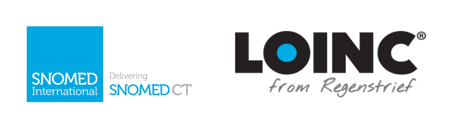 SNOMED and LOINC logos