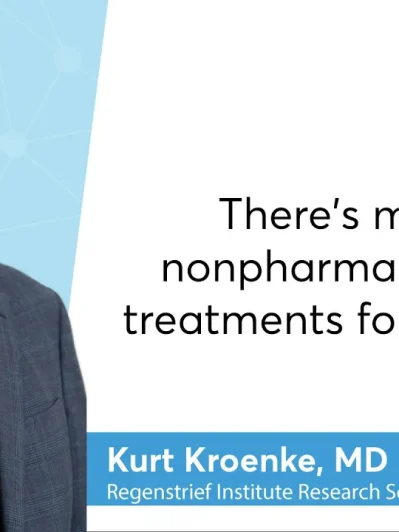 Dr. Kurt Kroenke: Restraint in prescribing benzodiazepines