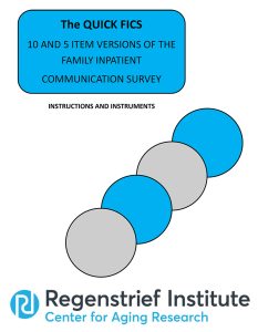 Family Inpatient Communication Survey