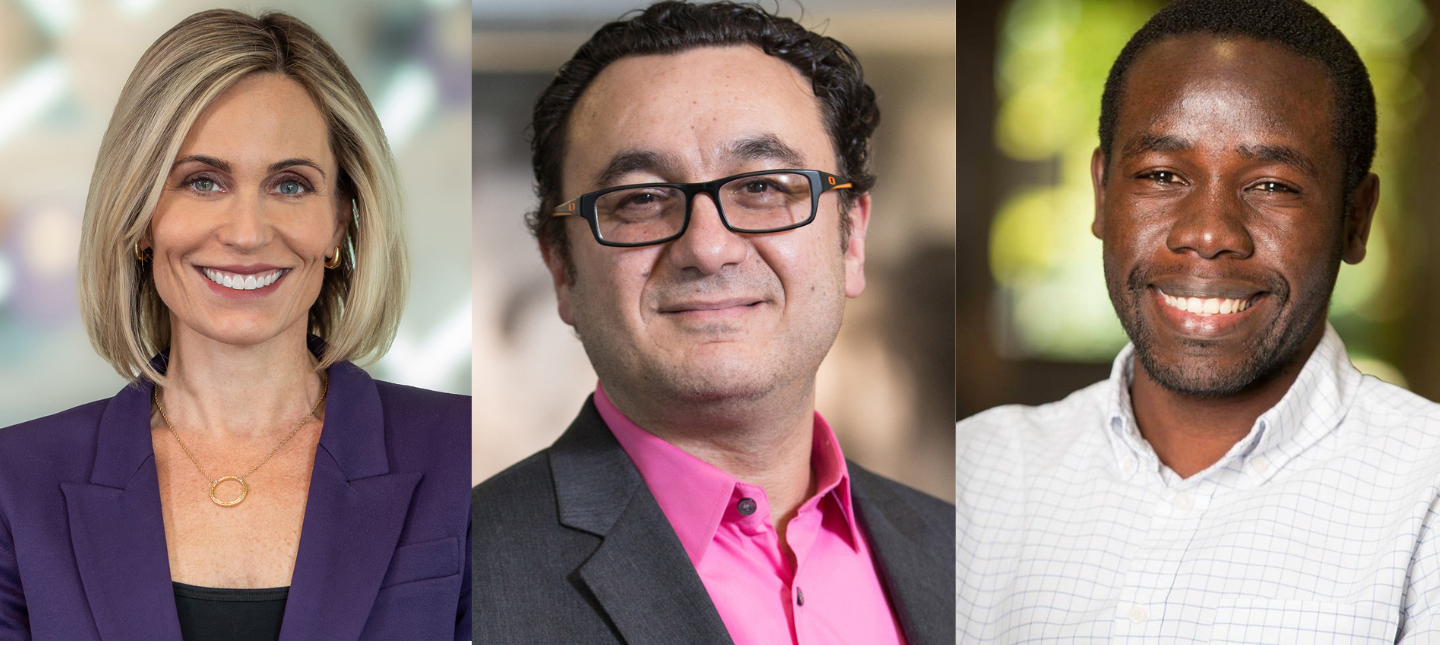 Nicole Fowler, Malaz Boustani and Arthur Owora Headshot