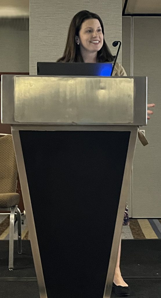 Malaz Boustani speaks at the 2025 American Geriatrics Society meeting.