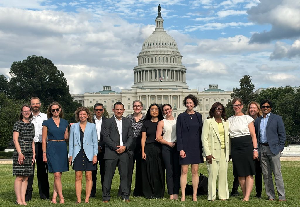 group photo in front of the U.S. Capitol building
